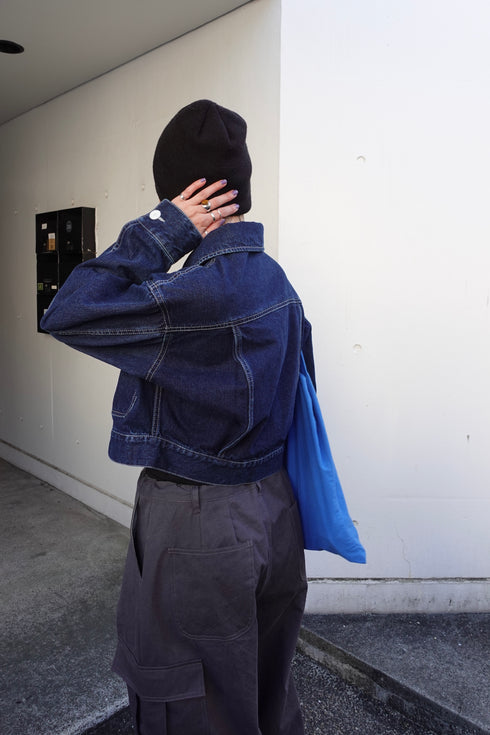 ホワイトボタンデニムJK